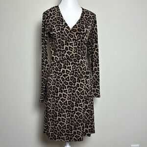 Michael Kors Cheetah‎ Print Wrap Dress